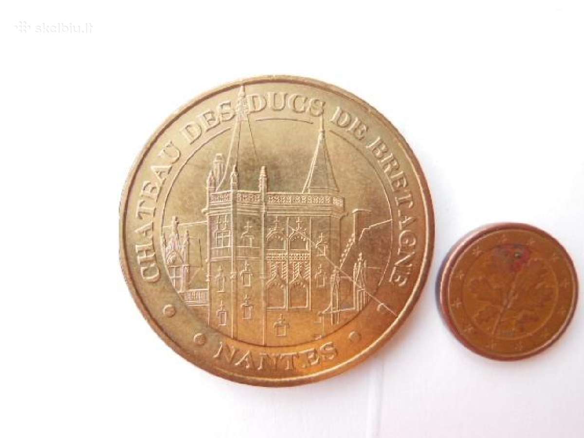 Prancuzijos stalo medalis Nantes 3€ - nuotraukos Nr. 2