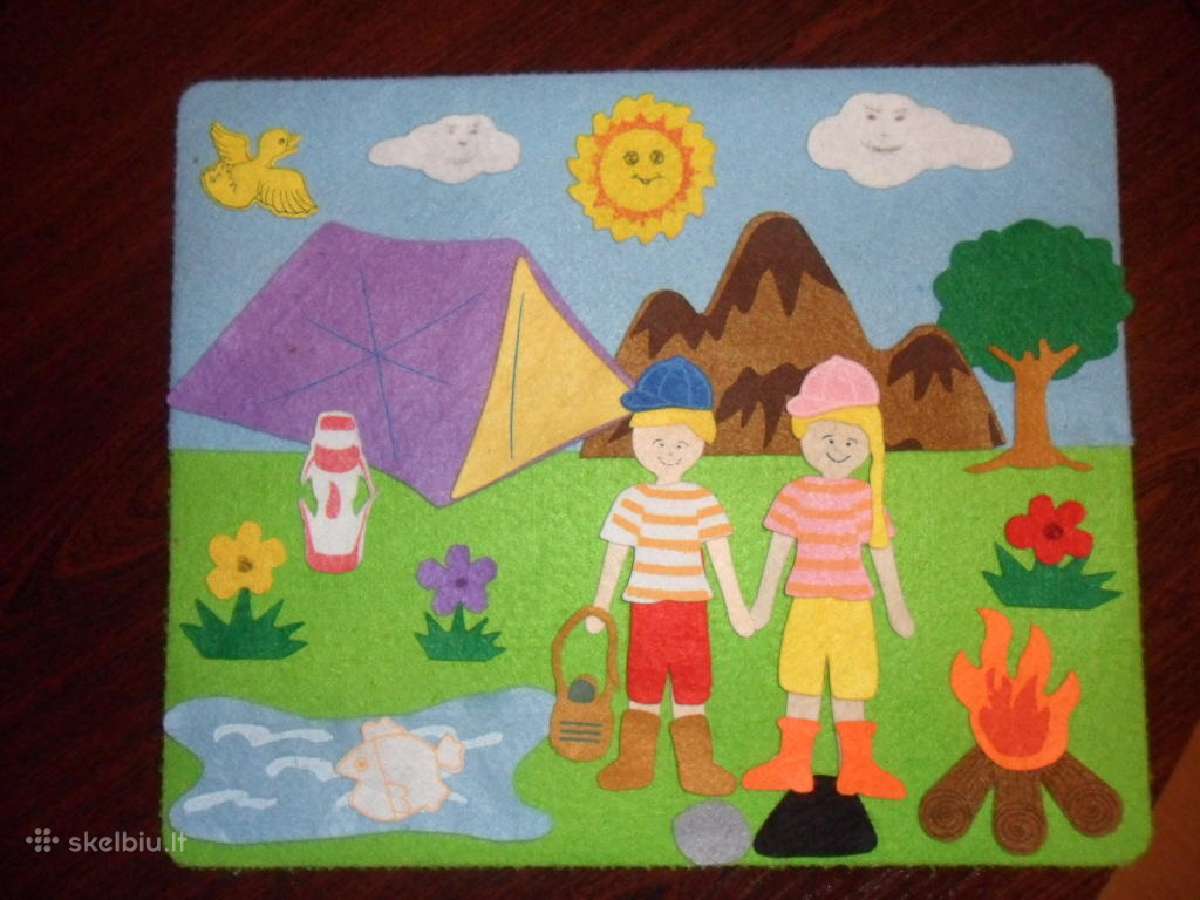 Dvi dėlionės iš veltinio - nuotraukos Nr. 2