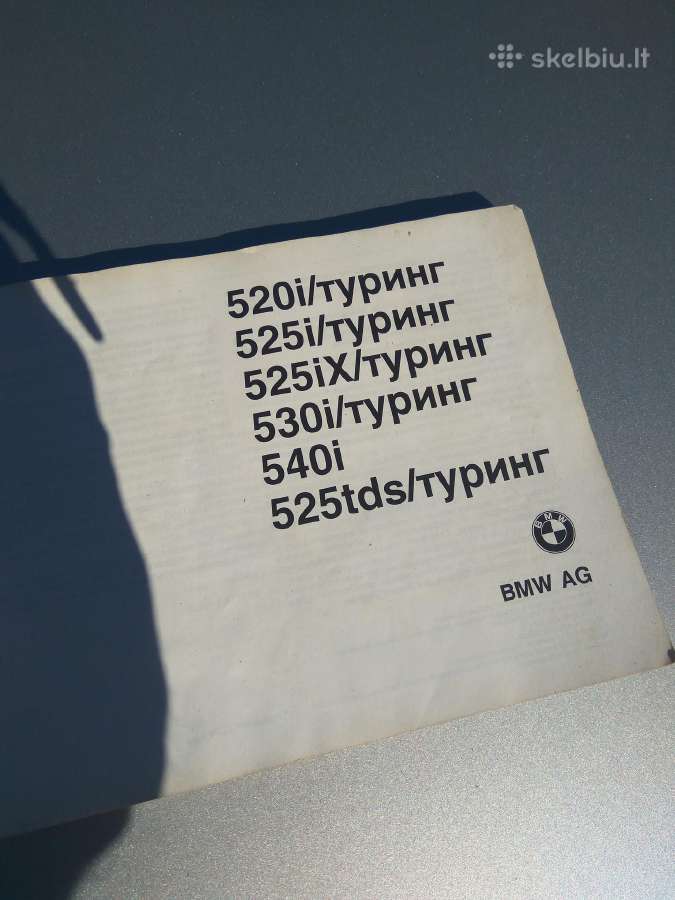 Bmw naudoimosi instrukcija 500 serijos - nuotraukos Nr. 3