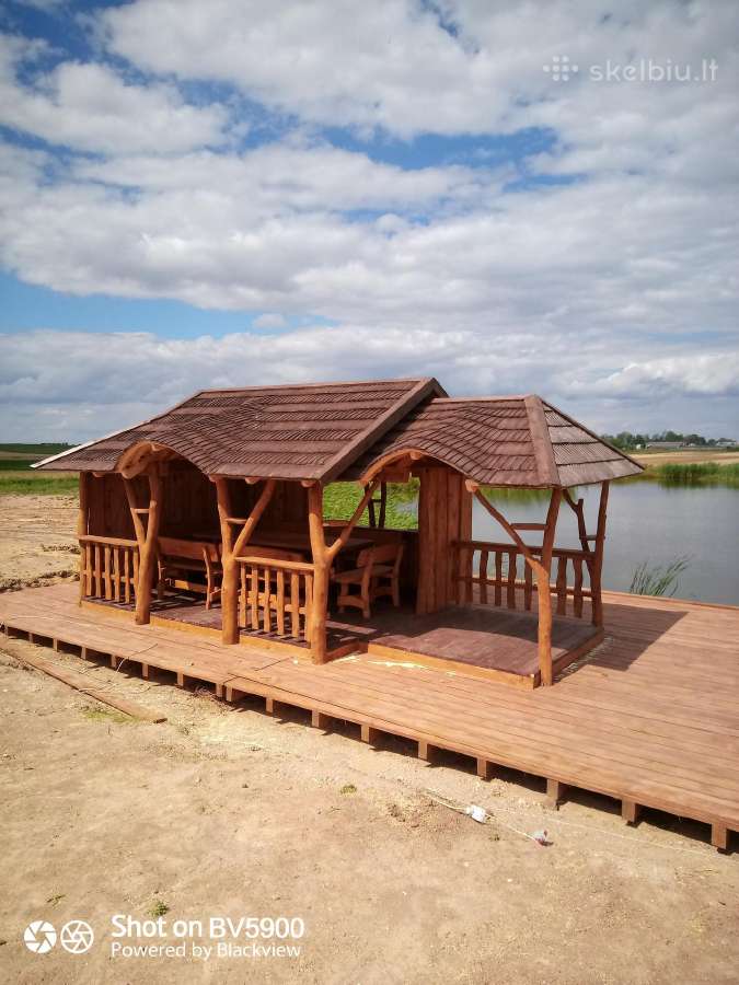 Pavėsinės, šulinio apdaila,vaikų žaidimų aikštelės - nuotraukos Nr. 21