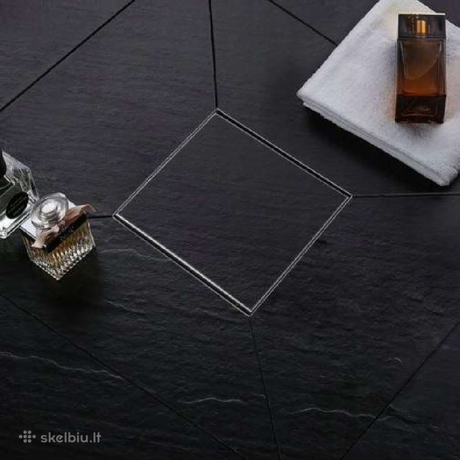 Kvadratinis Trapas Dl 360 2in1 10x10cm Sausas Blac