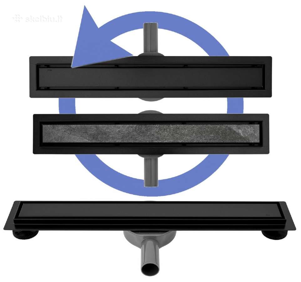 Latakas Pro 360 2in1 Black (Sausas)