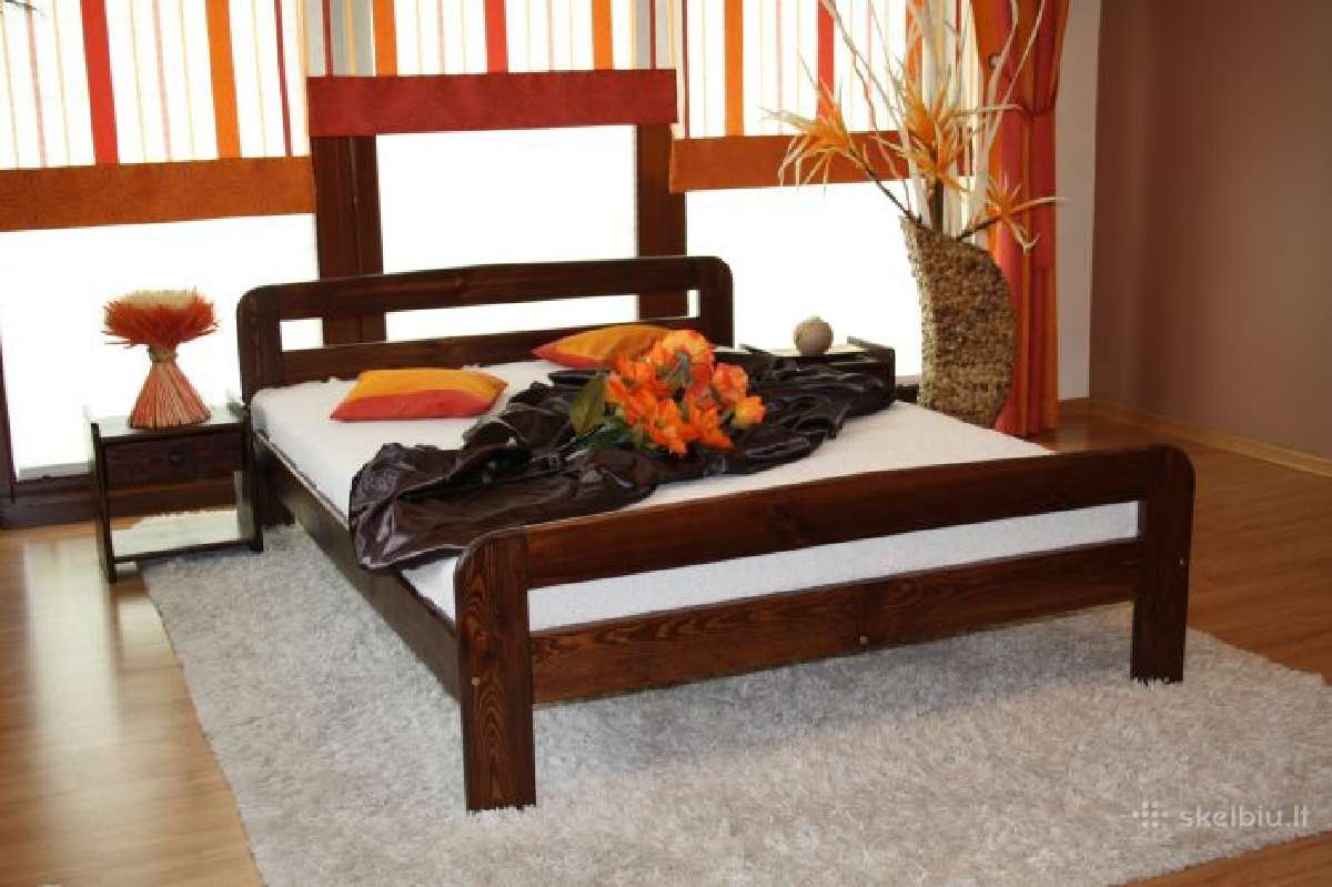 Akcija! Naujos medinės lovos tik nuo 105eur - nuotraukos Nr. 2