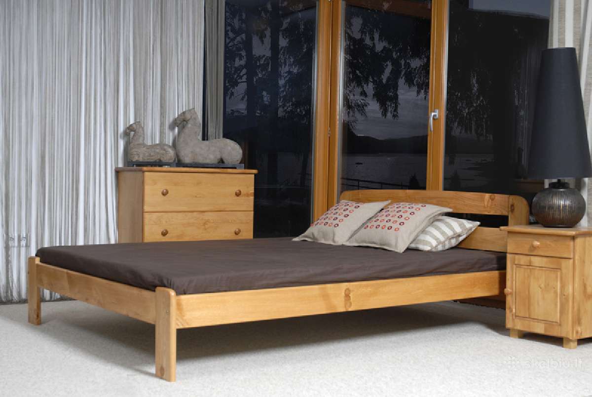 Akcija! Naujos medinės lovos tik nuo 105eur - nuotraukos Nr. 5