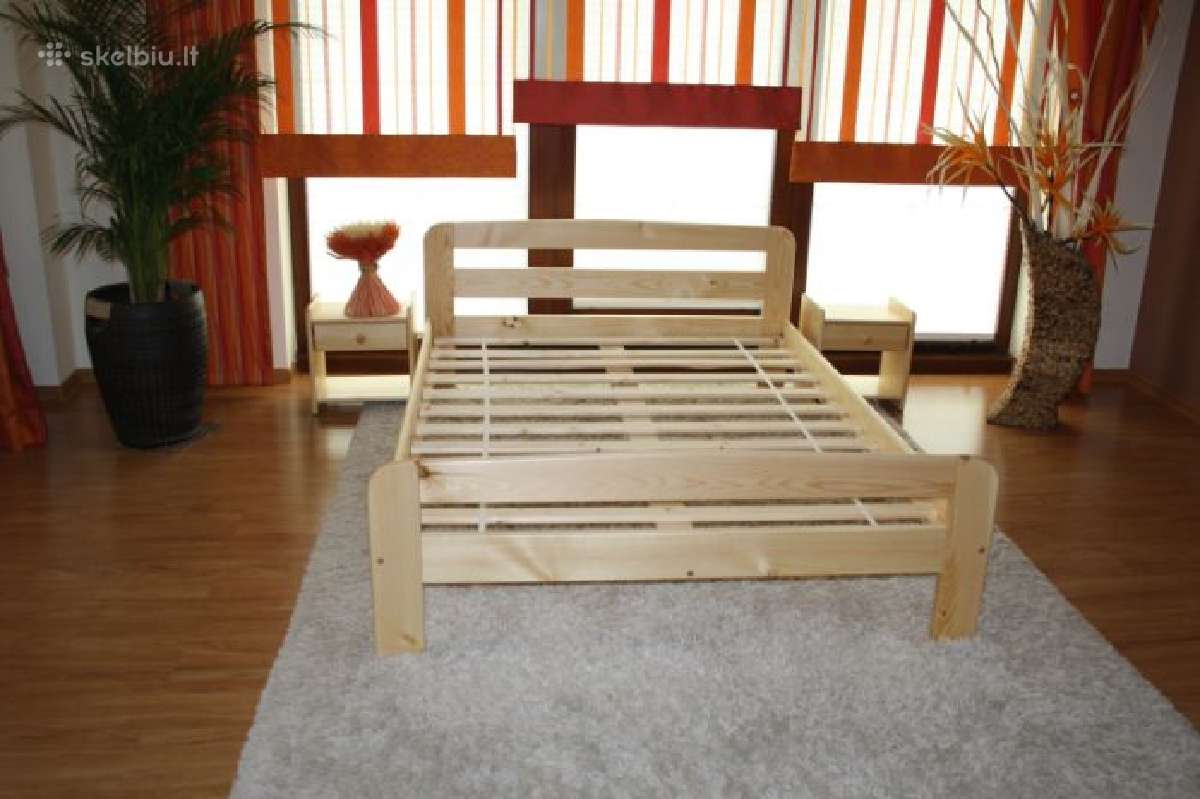 Akcija! Naujos medinės lovos tik nuo 105eur - nuotraukos Nr. 8