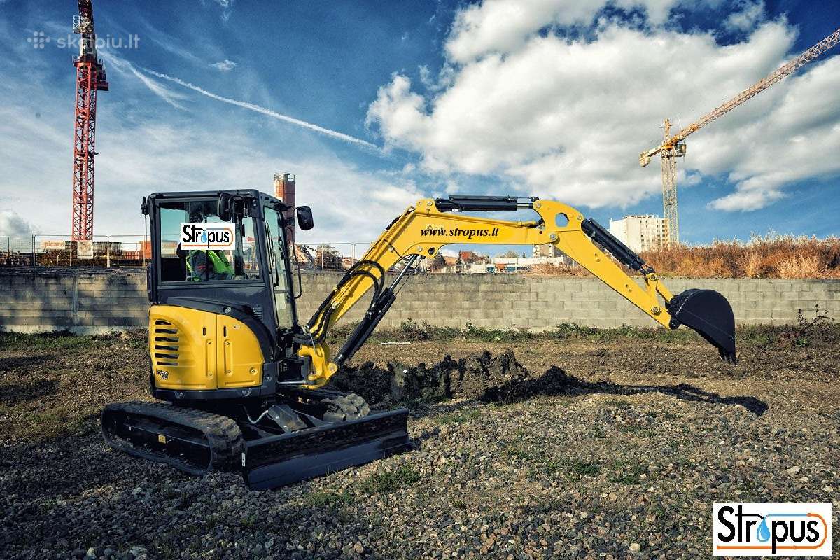 Mini Ekskavatoriaus 3.5t. Paslaugos Polių gręžimas - nuotraukos Nr. 7