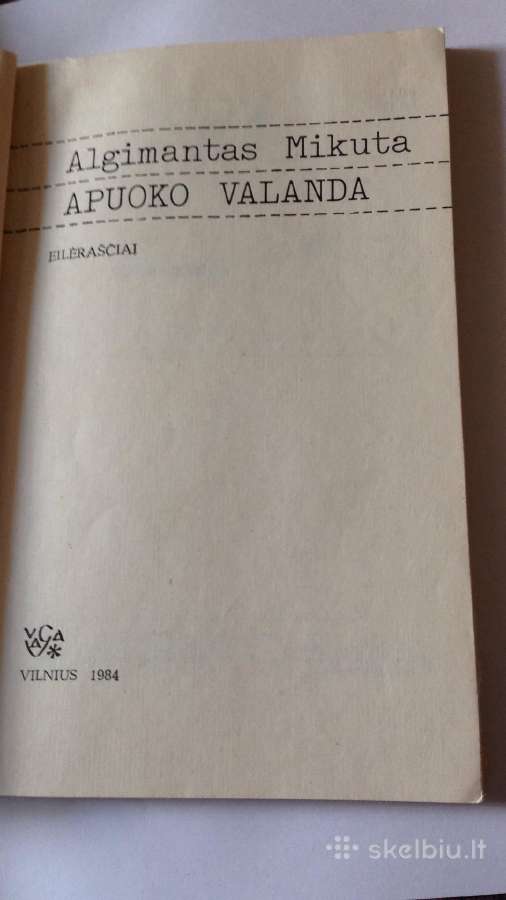 Knyga: Mikuta Algimantas "Apuoko valanda" - nuotraukos Nr. 2