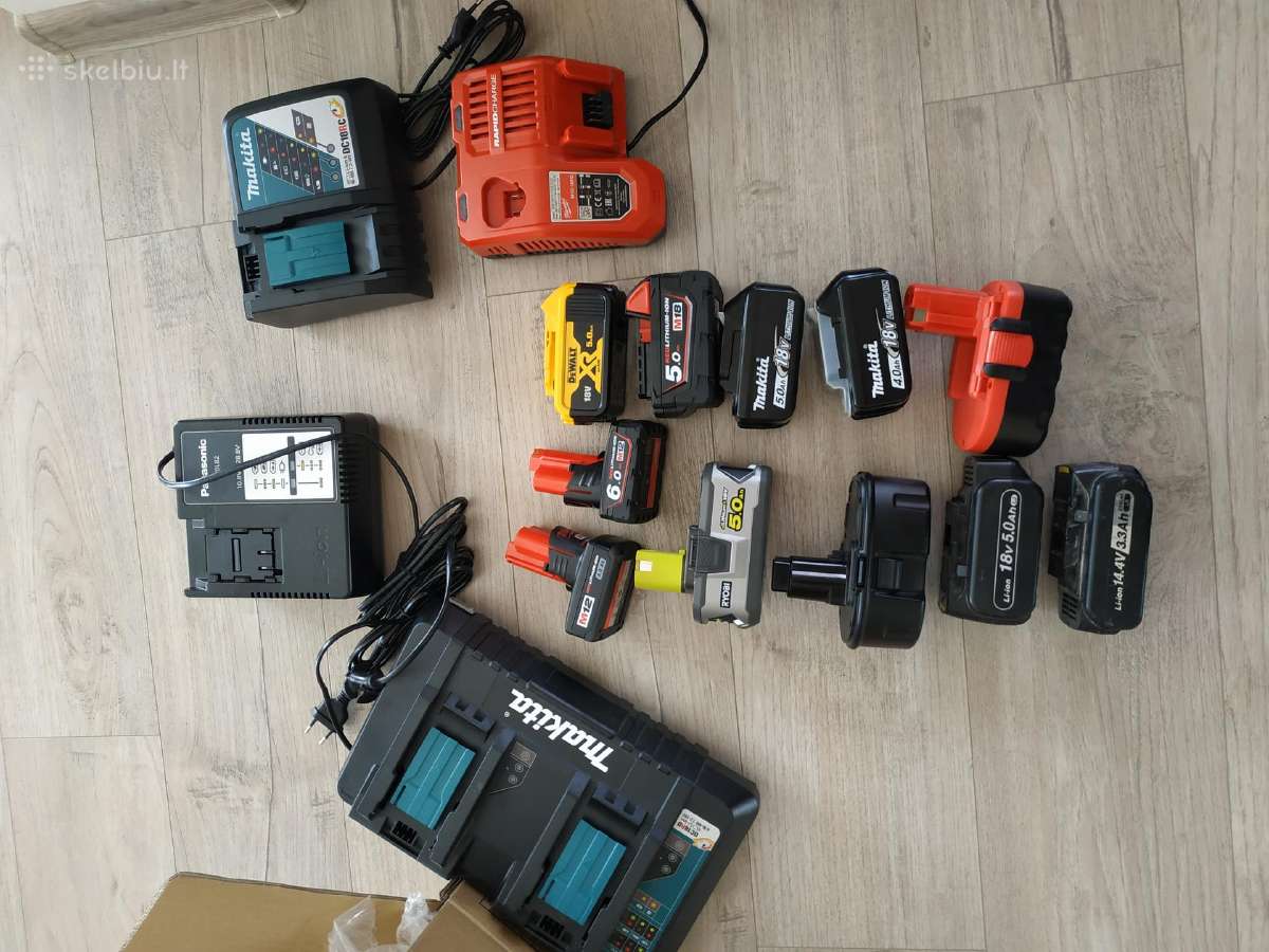 Akumuliatoriai,krovikliai makita.hilti.bosch ir kt - nuotraukos Nr. 5