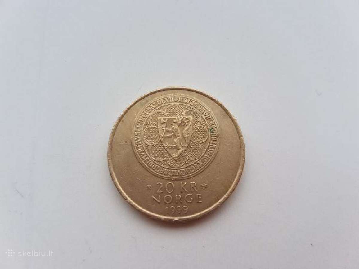 Norvegijos 10 kronu 3€ ir 20 kronu 3.50€ - nuotraukos Nr. 2