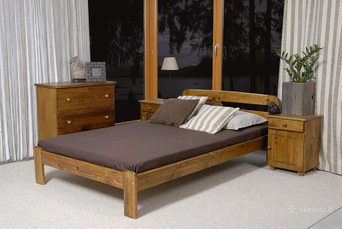 Akcija! Nauja medinė lova 160x200 tik 160eur - nuotraukos Nr. 6