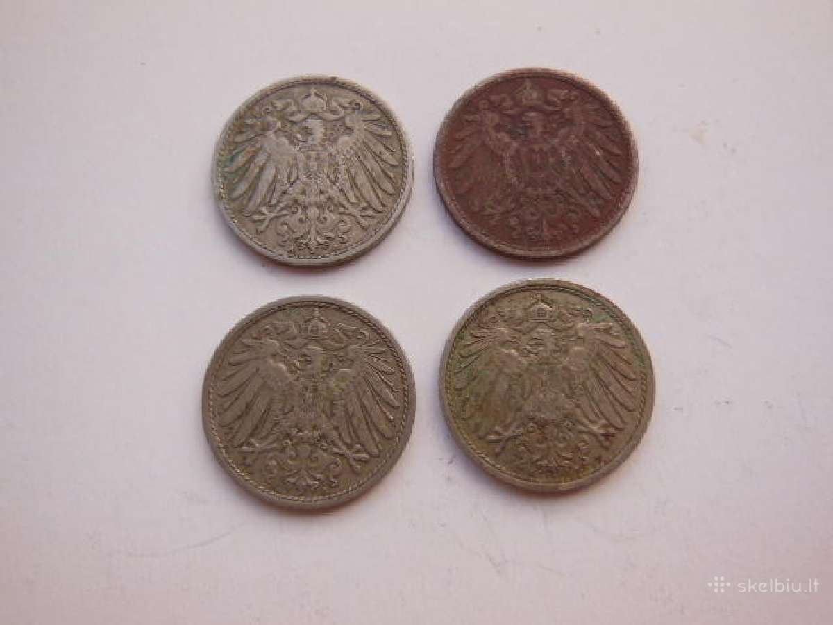 Vokietijos imperija 10 pfenigu rinkinys 3€ - nuotraukos Nr. 2