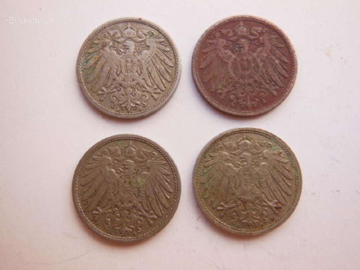 Vokietijos imperija 10 pfenigu rinkinys 3€ - nuotraukos Nr. 3