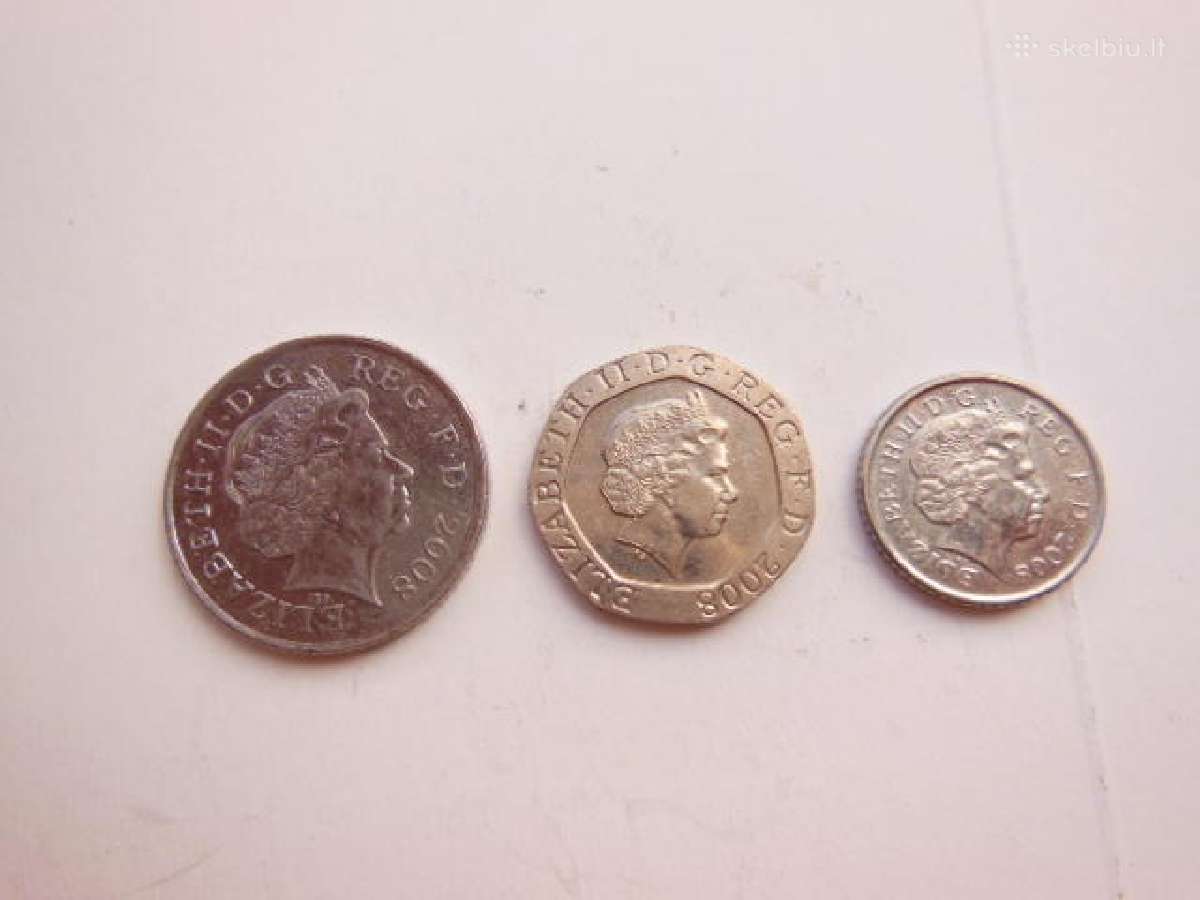 Didžiosios Britanijos ir monetų rinkinys 1€