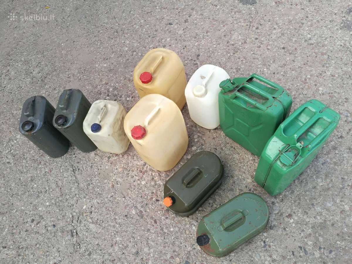 Geros būklės kuro kanistrai Liko tik plastmasinės - nuotraukos Nr. 4