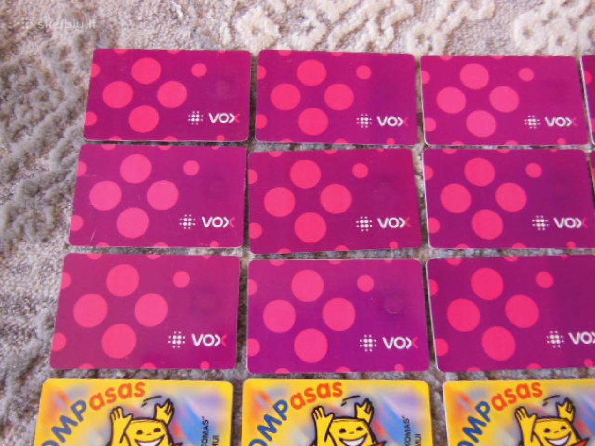 Taksofonu plastikines korteles 37vnt.2€ - nuotraukos Nr. 4