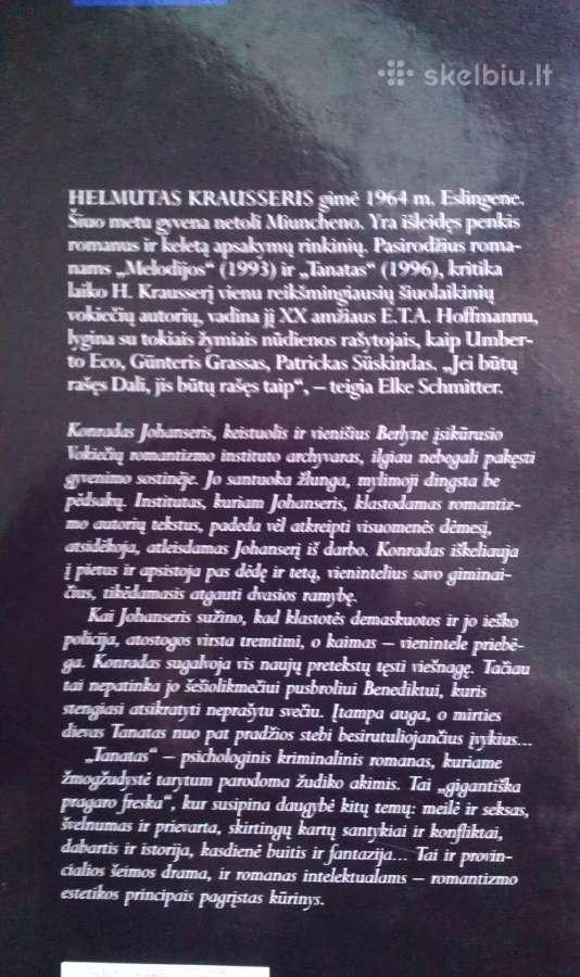"tanatas"krausser Helmut 1999 m.romanas - nuotraukos Nr. 4