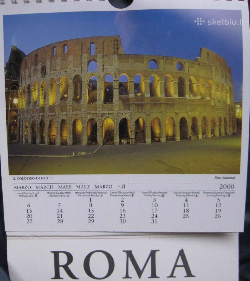 *Kalendorius Roma 2000 - nuotraukos Nr. 5