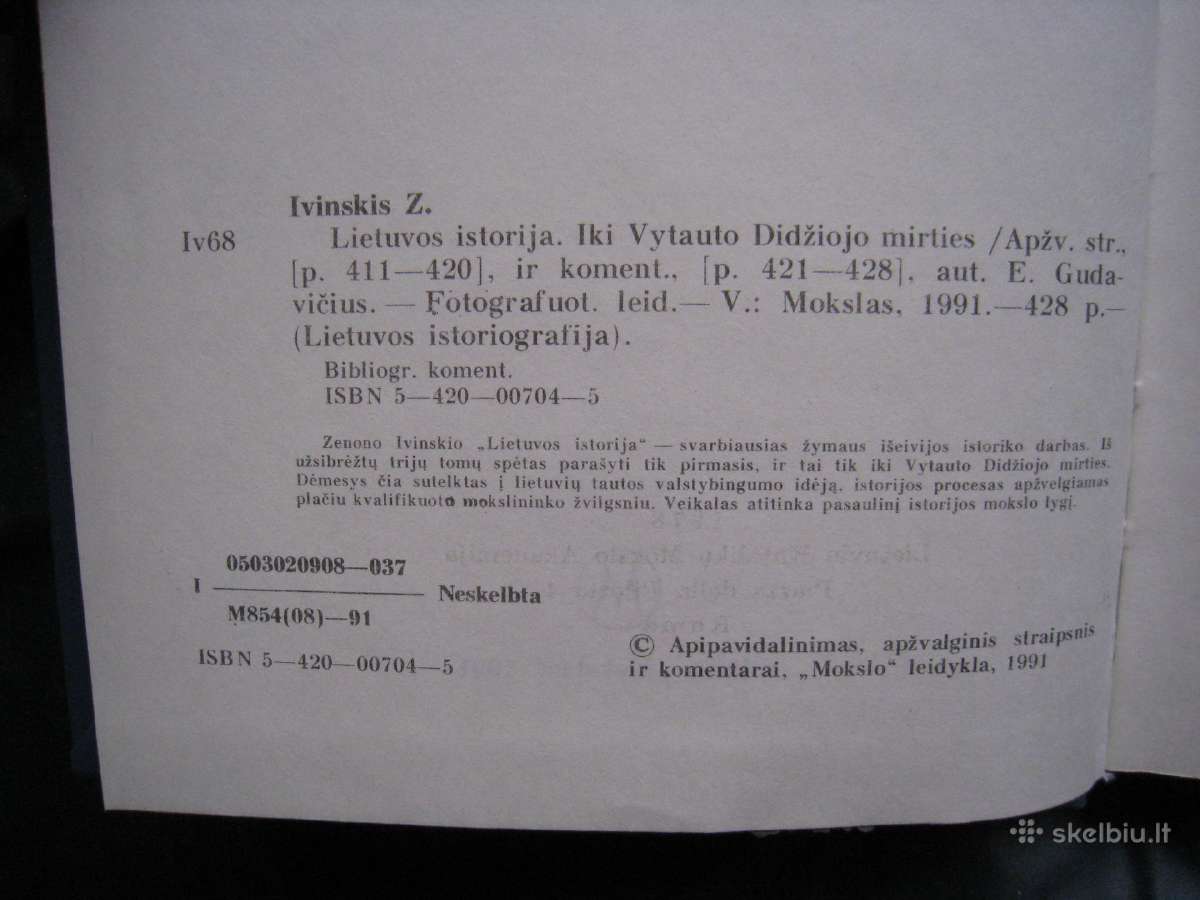 Zenonas Ivinskis Lietuvos istorija - nuotraukos Nr. 3