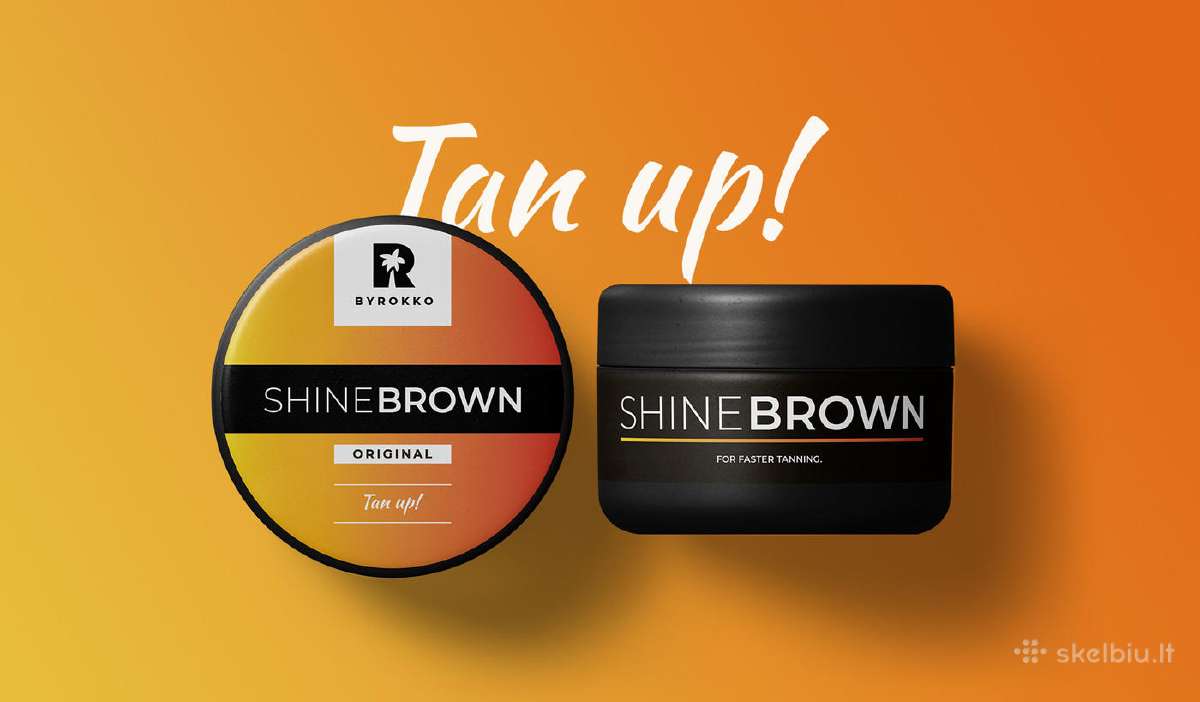 Shine Brown įdegio kremas kaina