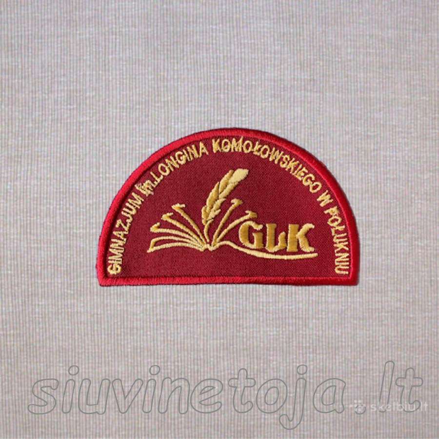 Siuvinėtos mokyklinės emblemos - nuotraukos Nr. 3