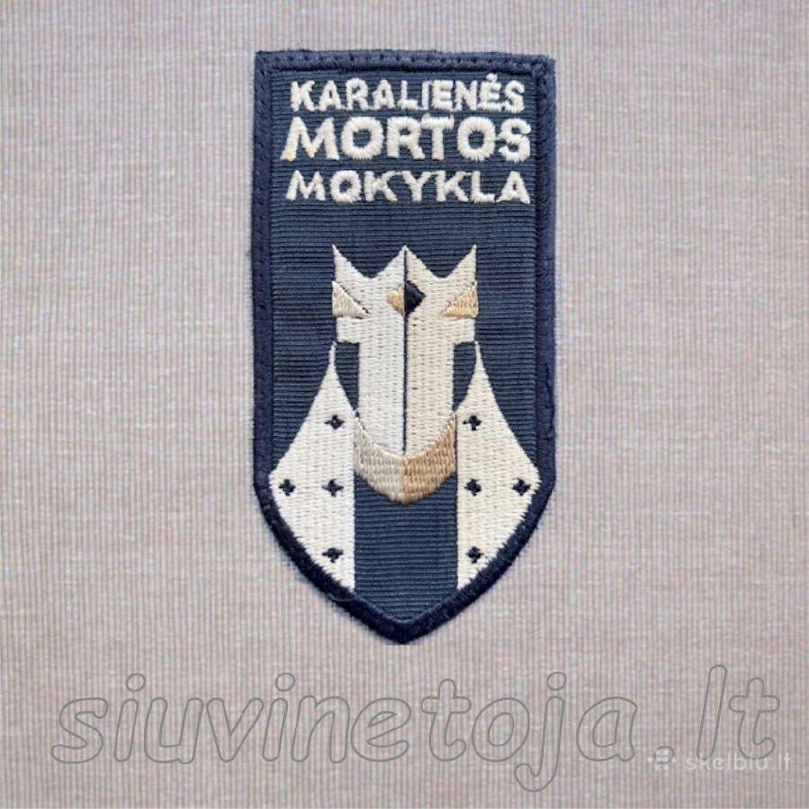 Siuvinėtos mokyklinės emblemos - nuotraukos Nr. 2