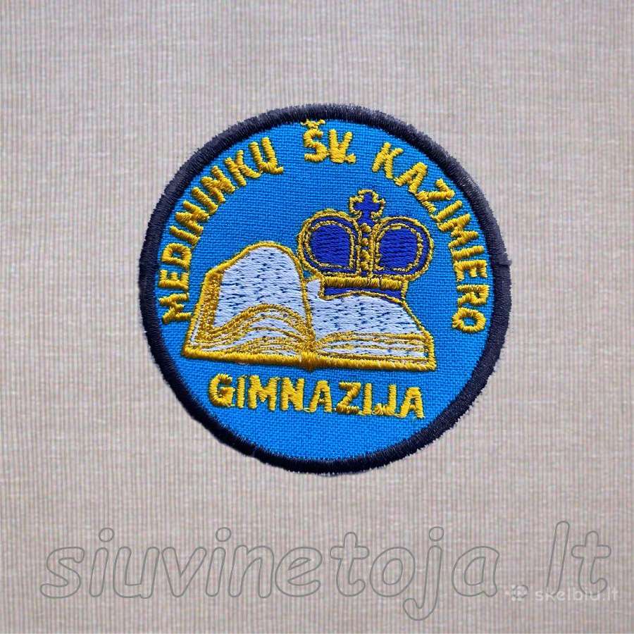 Siuvinėtos mokyklinės emblemos - nuotraukos Nr. 6
