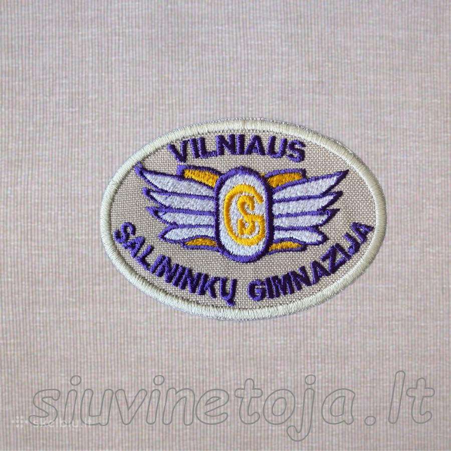 Siuvinėtos mokyklinės emblemos - nuotraukos Nr. 13