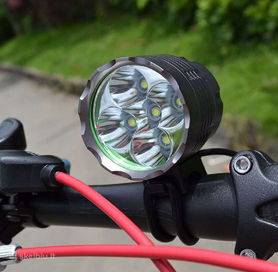 Dviratininko dviračio LED prožektorius žibintas - nuotraukos Nr. 9
