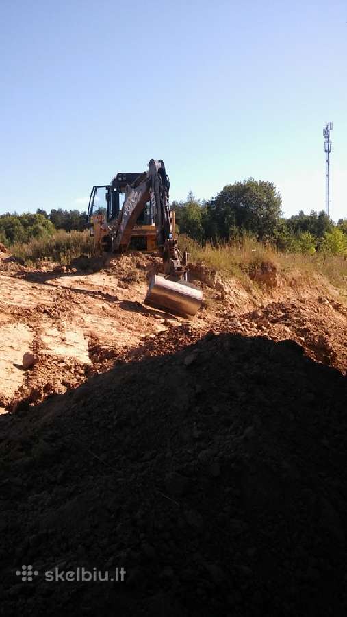 Ekskavatoriaus račioko nuoma, žemės kasimo darbai - nuotraukos Nr. 4