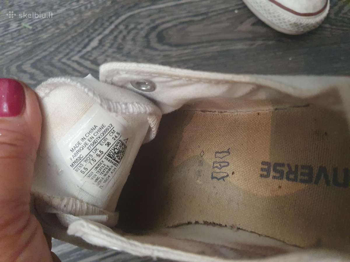 Converse balti originalus kėdukai, 38 d. - nuotraukos Nr. 2