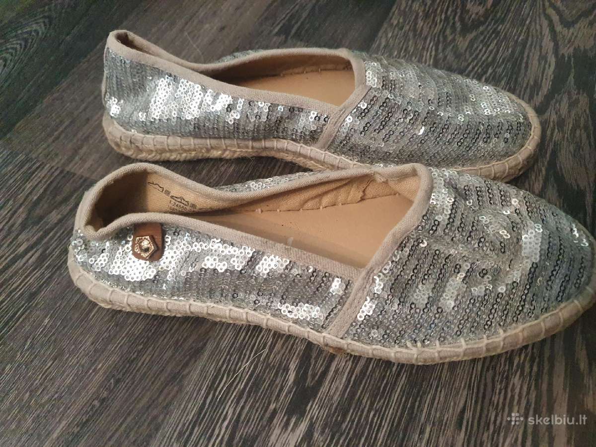 Tamaris sidabrinės espadrilės, 38 d. - nuotraukos Nr. 2