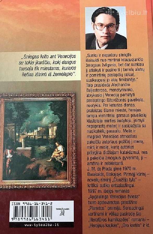 Apgaulinga Venecijos šviesa. Juan Manuel de Prada - nuotraukos Nr. 2