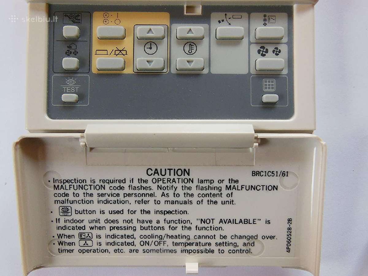 Brc1c51/61 Daikin laidinis valdymo pultas - nuotraukos Nr. 2