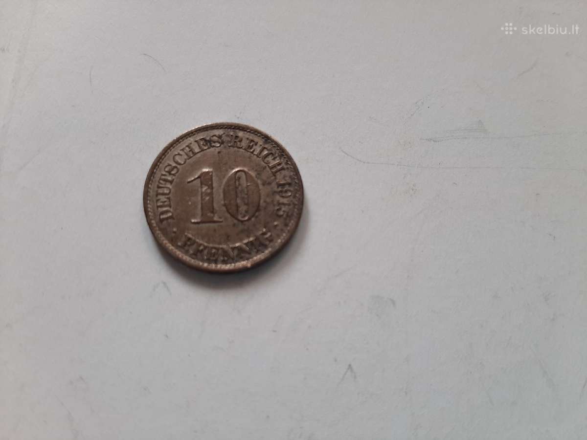 Vokietija 1 pfenigas 1915m