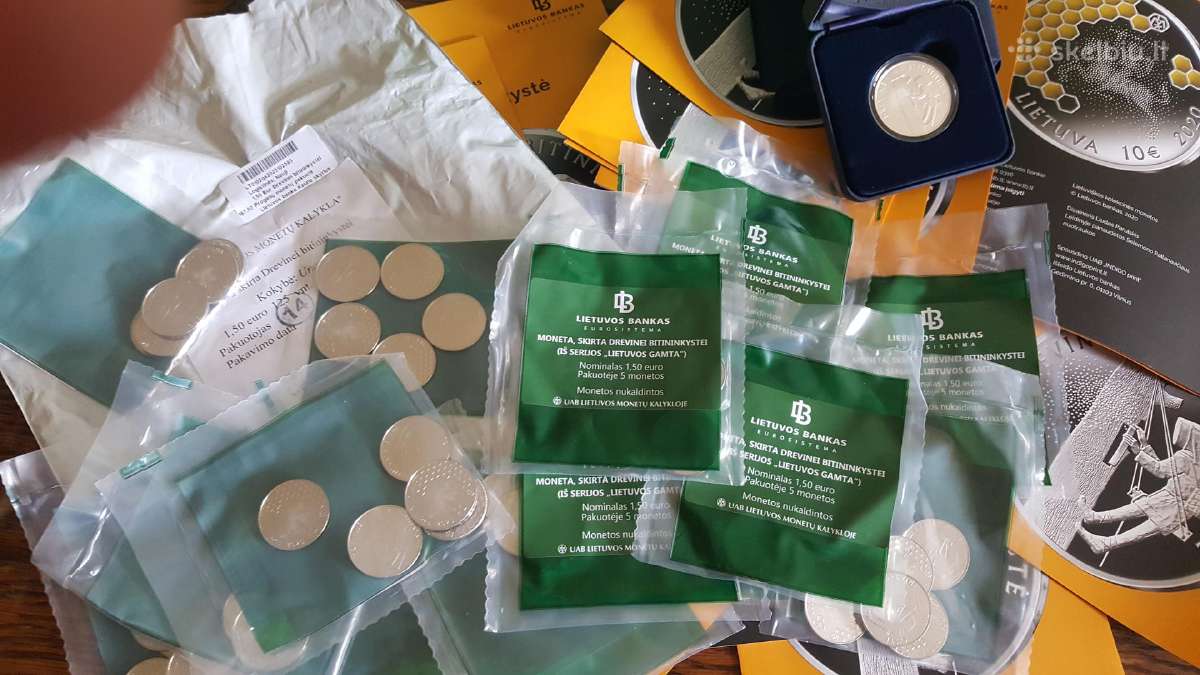 1,5 Eur moneta, skirta Drevinei bitininkystei - nuotraukos Nr. 6