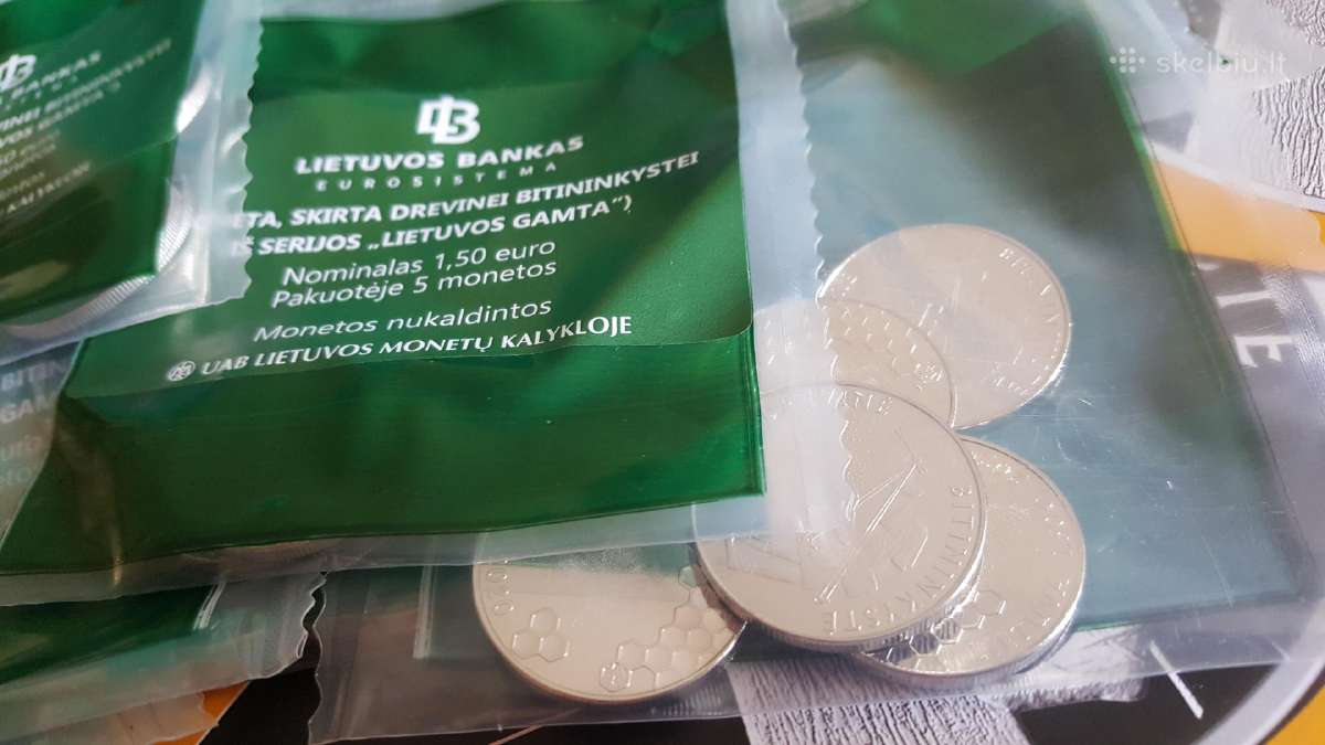 1,5 Eur moneta, skirta Drevinei bitininkystei - nuotraukos Nr. 5