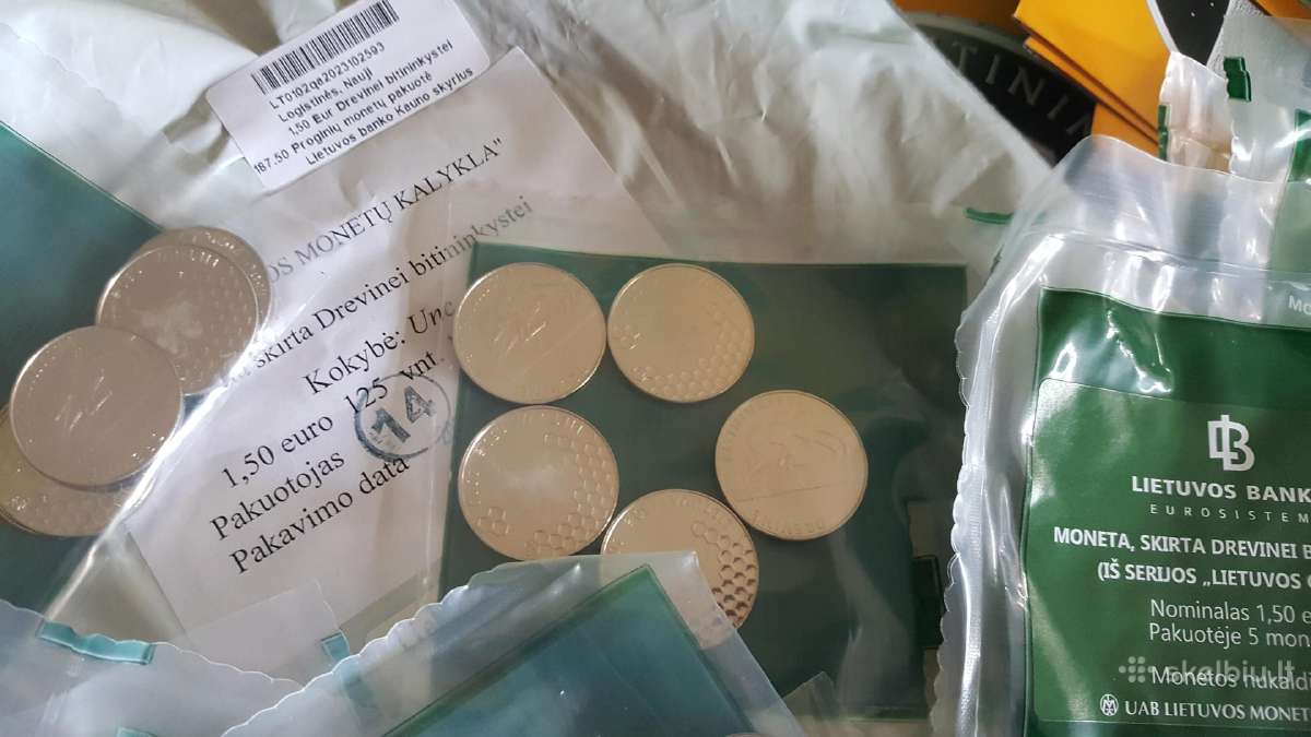 1,5 Eur moneta, skirta Drevinei bitininkystei - nuotraukos Nr. 7