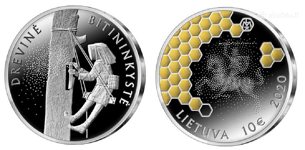 10,00€ ir 1,50€ monetos, Drevinei bitininkystei