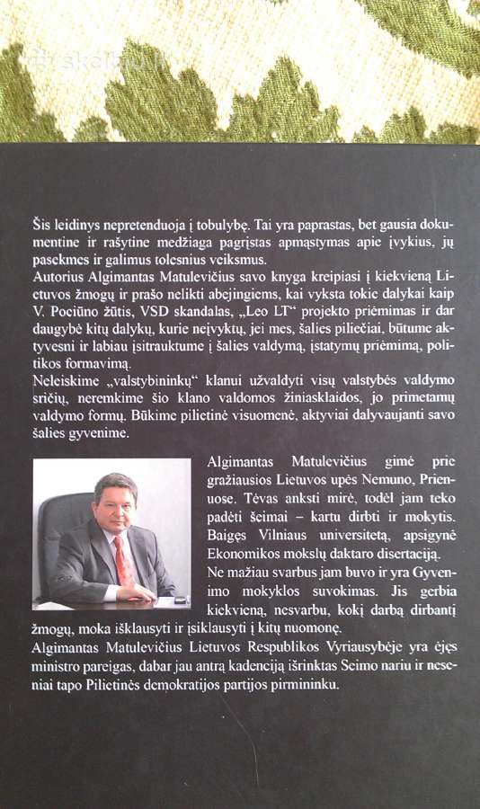 "Valstybės valdymo užkulisiai"matulevičius Algiman - nuotraukos Nr. 4