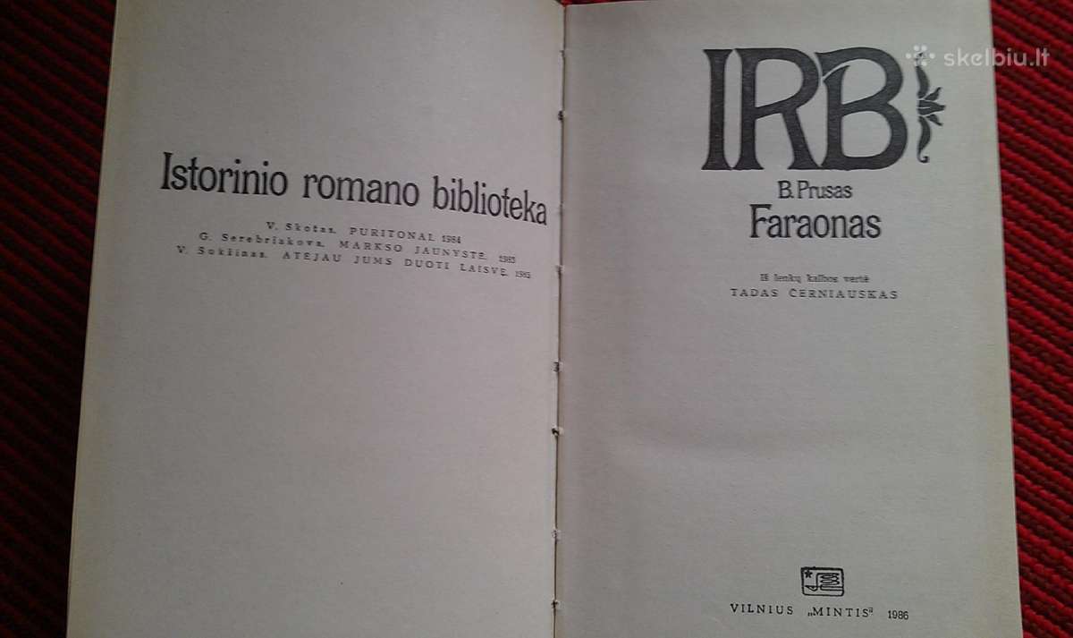"faraonas"prus Boleslaw 1986 m. - nuotraukos Nr. 2