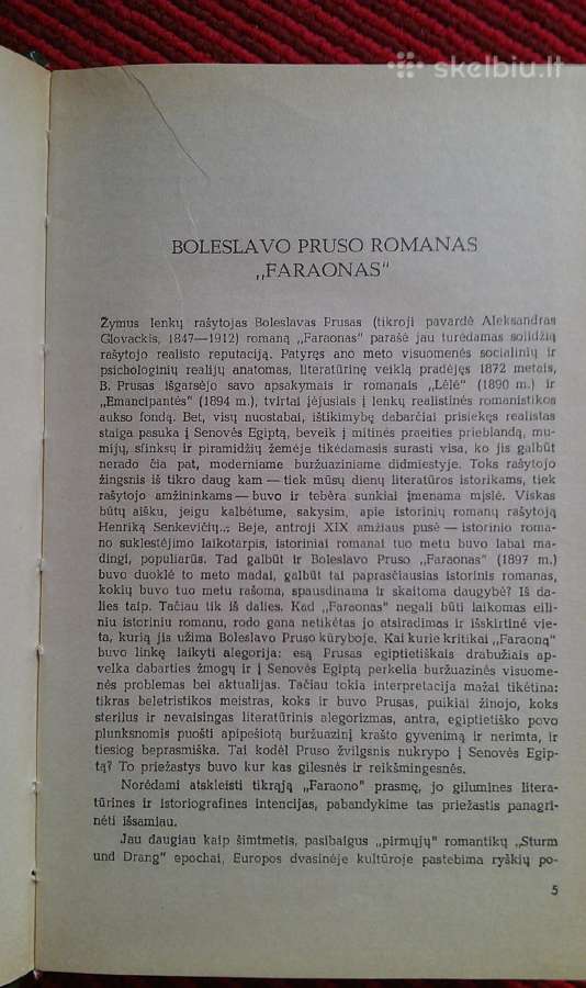 "faraonas"prus Boleslaw 1986 m. - nuotraukos Nr. 3