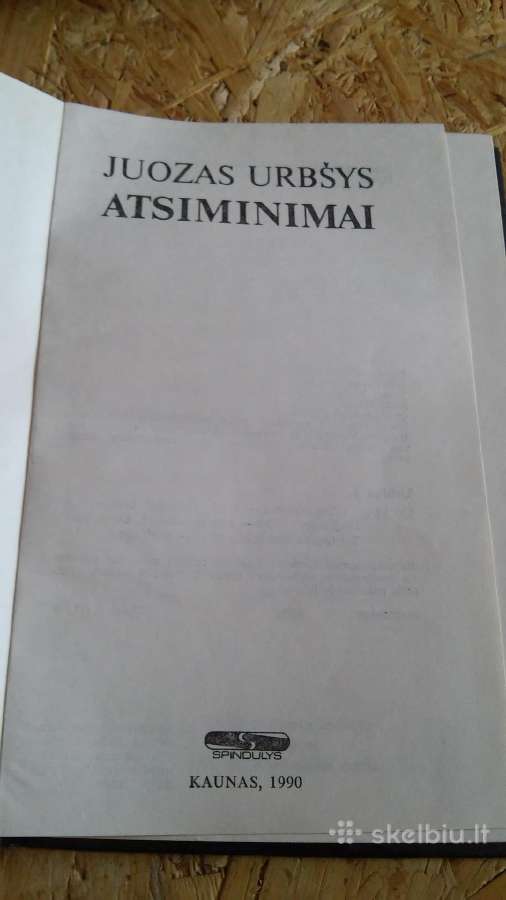 Juozas Urbšys. Atsiminimai - nuotraukos Nr. 2