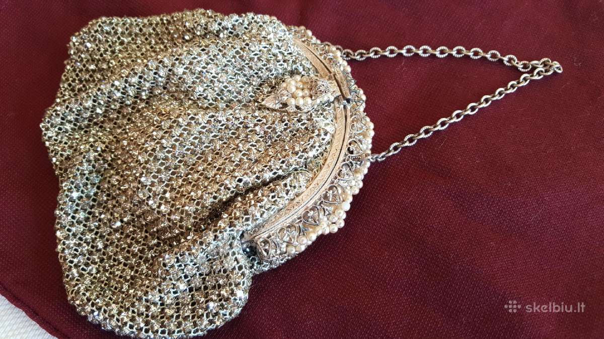 Antikvarinis Swarovski kristalų rankinukas - nuotraukos Nr. 2