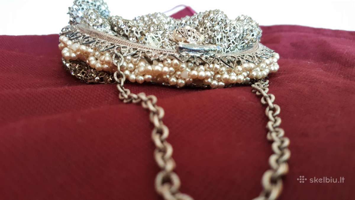 Antikvarinis Swarovski kristalų rankinukas - nuotraukos Nr. 4