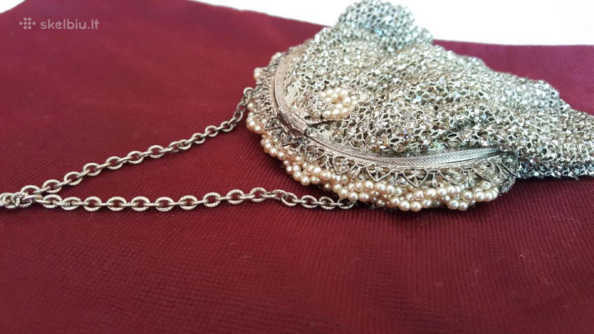 Antikvarinis Swarovski kristalų rankinukas - nuotraukos Nr. 6