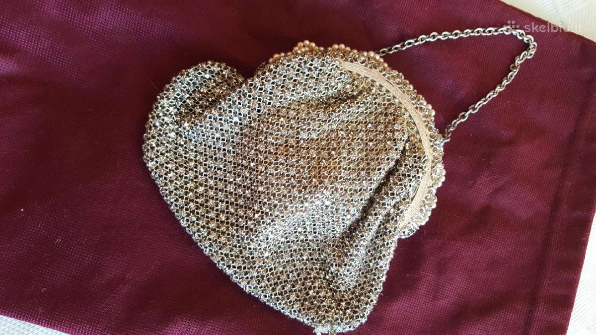 Antikvarinis Swarovski kristalų rankinukas - nuotraukos Nr. 7