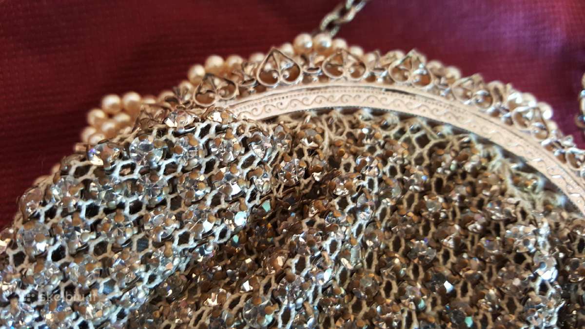 Antikvarinis Swarovski kristalų rankinukas - nuotraukos Nr. 8