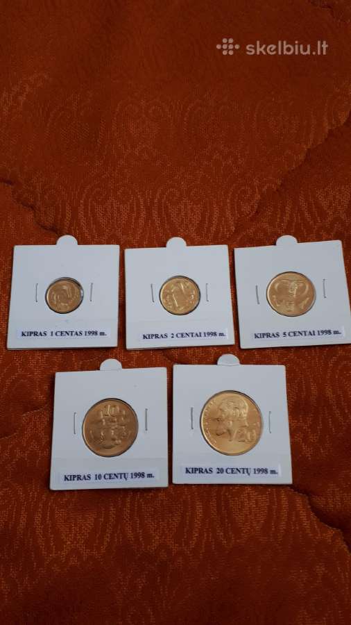 Kipras 1-20 Centų 1998m. Unc
