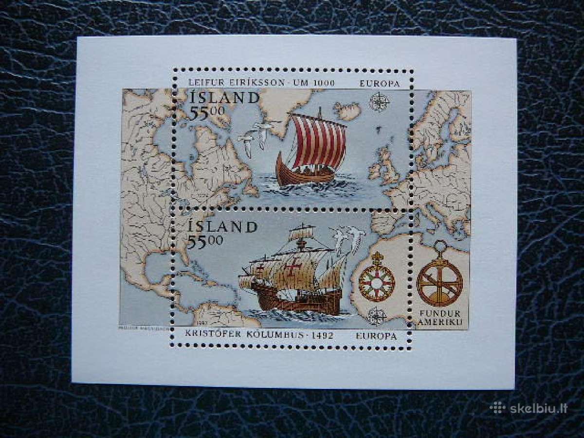 Kolumbas Burlaiviai Europa Islandija Mnh isl674