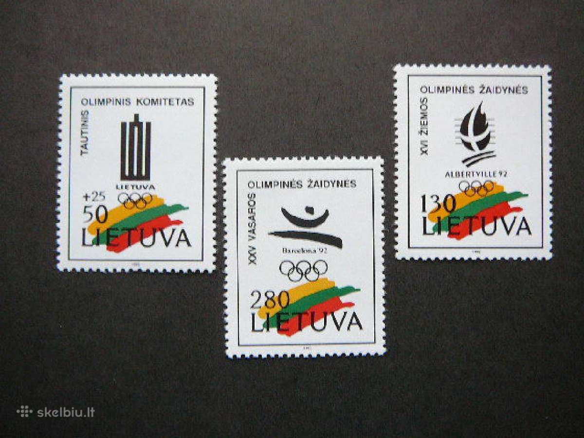 Lietuva 1992 Olimpines svarus lit496s